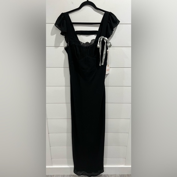 NWT Stone Cold Fox black lani slip dress - Picture 6 of 11